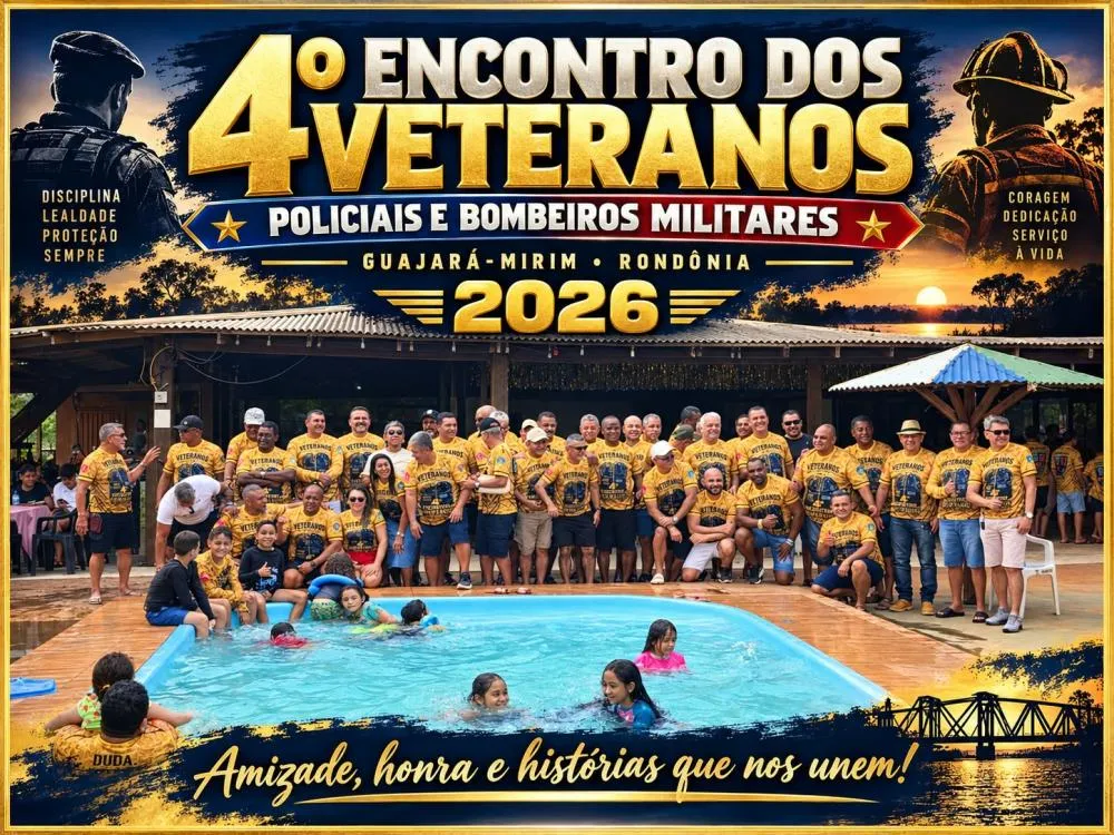 Guajará-Mirim realiza 4º Encontro de Veteranos Policiais e Bombeiros Militares
